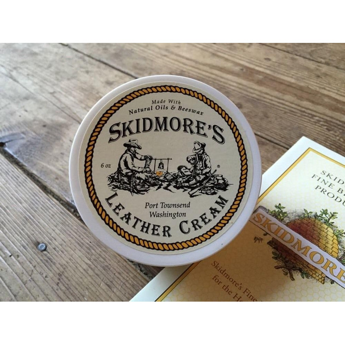 Skidmore's Original Leder-Creme – натуральний бальзам для догляду та чищення шкіри, водовідштовхувальний, 170 г