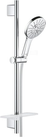 Душова лійка GROHE Vitalio SmartActive 130 Cube, 3 режими, хром, набір 900 мм, круглий