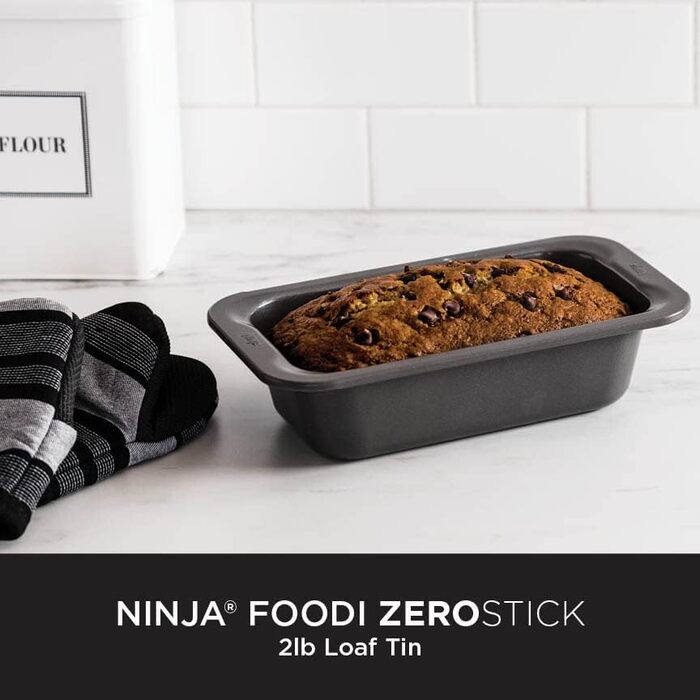 Ланчбокс NINJA Foodi ZEROSTICK, 900 г, антипригарний, сталевий, для їжі, сріблястий, 22x13 см, можна мити в посудомийці