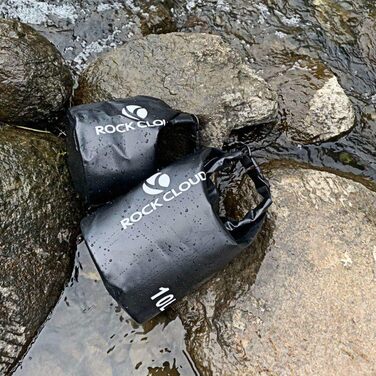 Водонепроникний мішок Dry Bag 30 л для каякінгу, рафтингу, човна, пляжу, серфінгу, купання, каное, кемпінгу, риболовлі, лиж, чорний