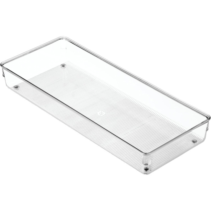 Органайзер для столових приборів iDesign Linus, прозорий пластик, 2 шт, 15,24x38,1x5,08 см