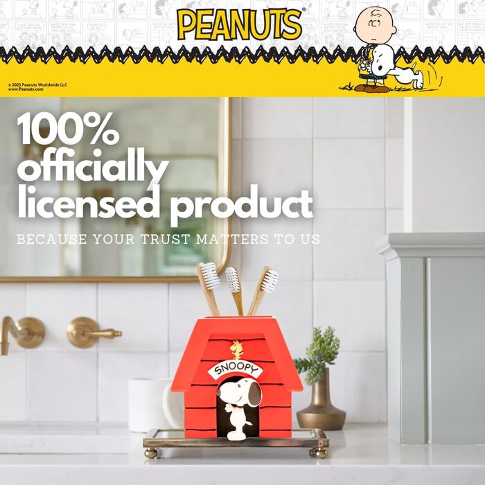 Колекційний тримач для зубних щіток Peanuts Snoopy, підставка для пензлів або ручок, офіційний ліцензійний продукт Franco