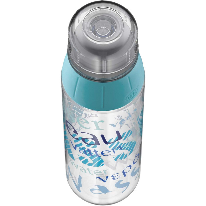 Пляшка для води alfi Tritan 700 мл, BPA Free, герметична, підходить для газованої води, для спорту, школи та подорожей, можна мити в посудомийці, колір Water Blue