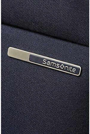 Валіза Samsonite Base Boost Spinner M, розширювана, 66 см, 67,5/73,5 л, чорна/синя, дорожня валіза на колесах
