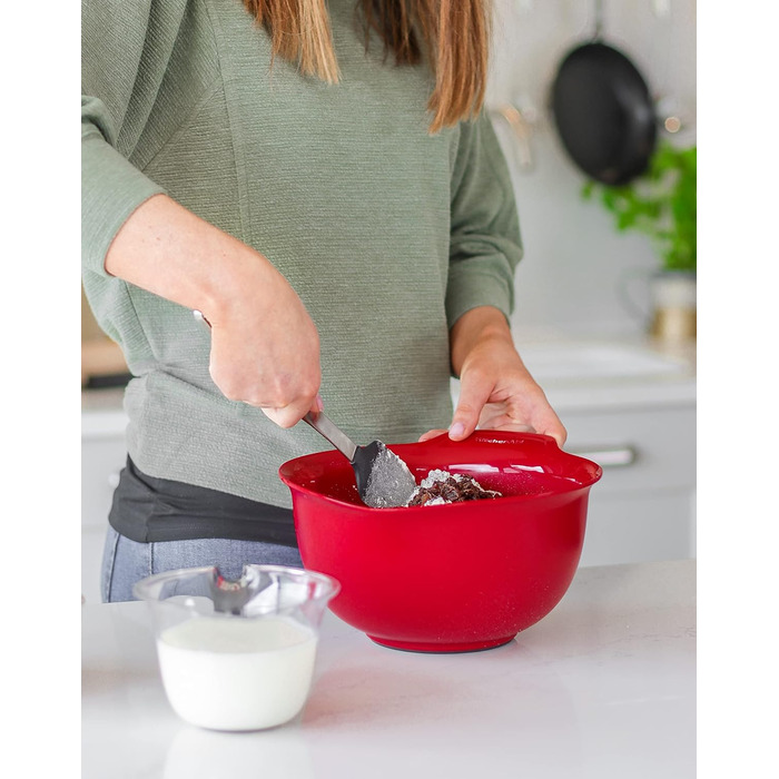 Преміальний кондитерський шпатель KitchenAid з нержавіючої сталі з силіконовою насадкою для тіста
