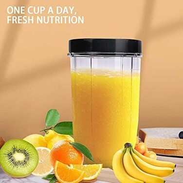 Набір із 3-х чаш для блендера Magic Bullet 250 Вт, 473 мл, із кришками, сумісні з Magic Bullet 250 Вт міксером-соковижималкою, запасні стакани