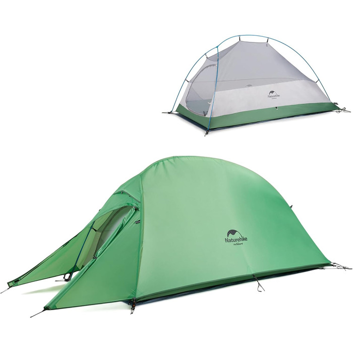 Намет Naturehike Cloud Up 1 для 1 особи, ультралегкий, 4-сезонний, для кемпінгу