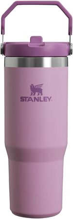 Термокружка Stanley Flip Straw 0.89 л з трубочкою, тримає холод 12+ годин, спортивна пляшка для води, BPA Free, миється в посудомийній машині, лілова