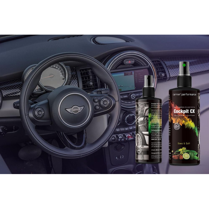 Спрей Cockpit CX для очищення та догляду за шкірою, екошкірою, пластиком і гумою з жожоба, лимонною олією та карнаубським воском