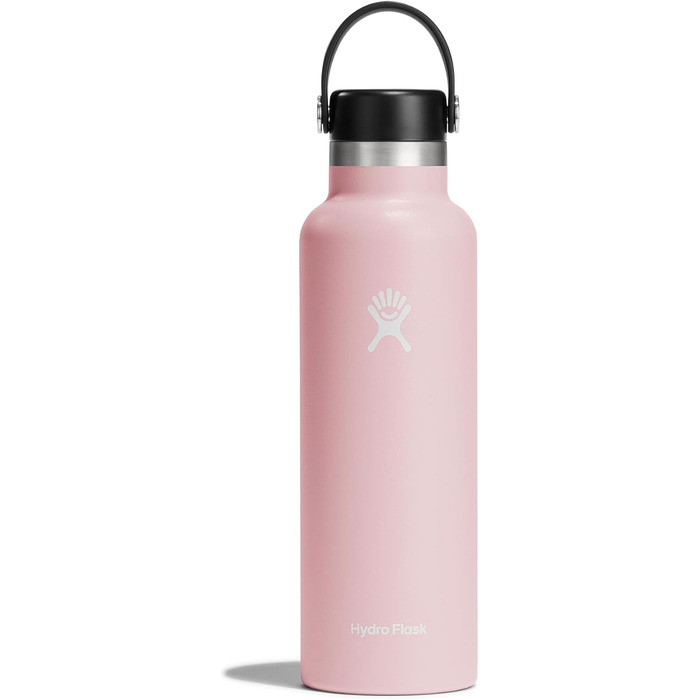 Термобутилка HYDRO FLASK 621 мл з кришкою — вакуумна, з нержавіючої сталі, герметична, з малою горловиною, зберігає тепло і холод, багаторазова, колір Trillium