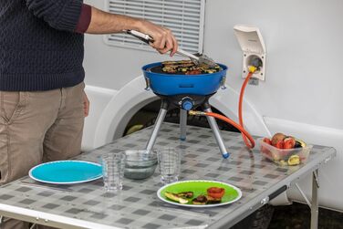 Газовий гриль Campingaz Party Grill для кемпінгу, пікніка та фестивалів, антипригарна поверхня, універсальний готувальний пристрій