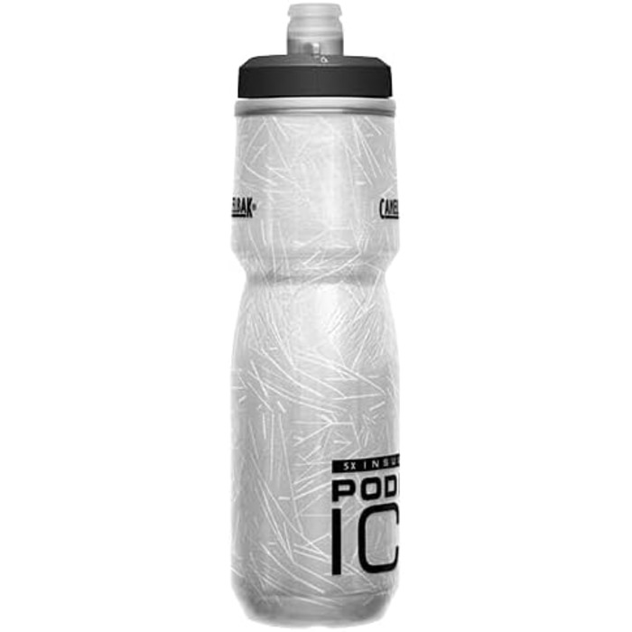 Пляшка для води Camelbak Podium Ice спортивна, термоізольована, для бігу, велоспорту, туризму, чорна