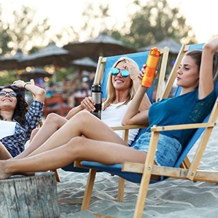 Дитяча спортивна пляшка ZORRI 1000 мл, BPA-free, тритан, з фільтром, сіра