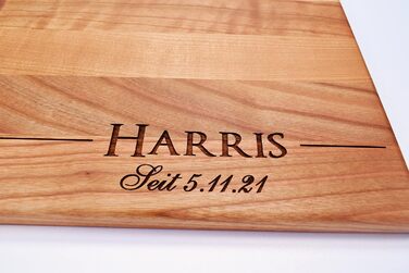 Іменна обробна дошка з гравіюванням на замовлення Algis Crafts, дерев'яна, ручної роботи, сніданкова дошка, подарунок на весілля, лазерне гравіювання