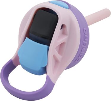 Дитяча пляшка для води Contigo Easy Clean Autospout з трубочкою, BPA-free, 420 мл, пластикова, герметична, легка у догляді, для школи та спорту (Strawberry Shakes)