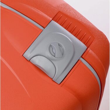 Валіза Roncato Light 55 см, 41 л, чорна/папая, легка дорожня пластикова