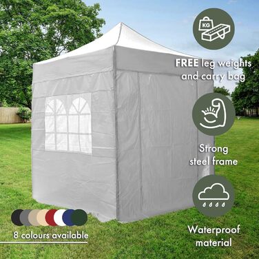 Павільйон Airwave EX26032 Pop-Up з боковинами, 2x2 м, білий