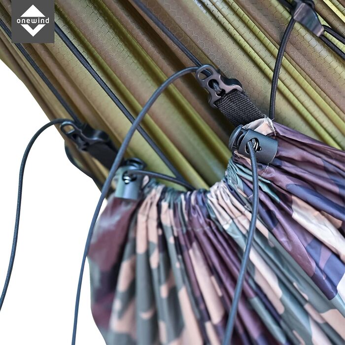 Onewind Преміум захист для гамаку Underquilt, чохол для одинарного та подвійного гамаку, міцна захисна накидка Double Skin для зимового кемпінгу, туризму та подорожей, колір OD Green (камуфляж)