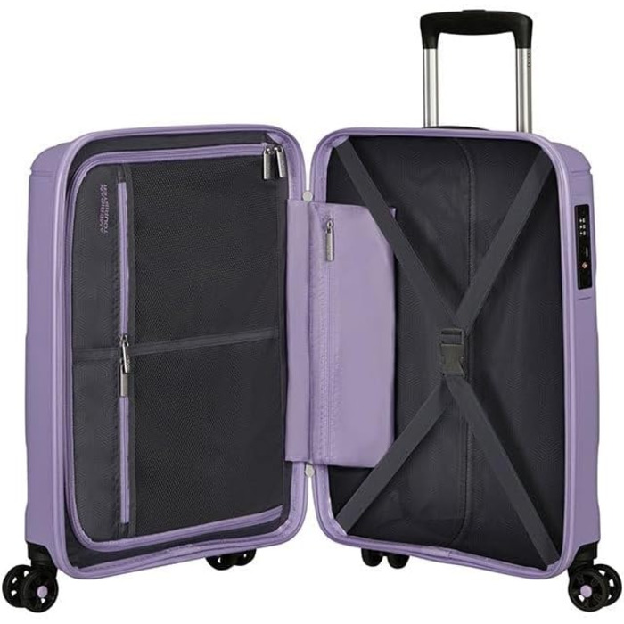 Валіза American Tourister Sunside Spinner L, чорна, 77 см, 118 л, розширювана, поліпропіленова, на 4 колесах