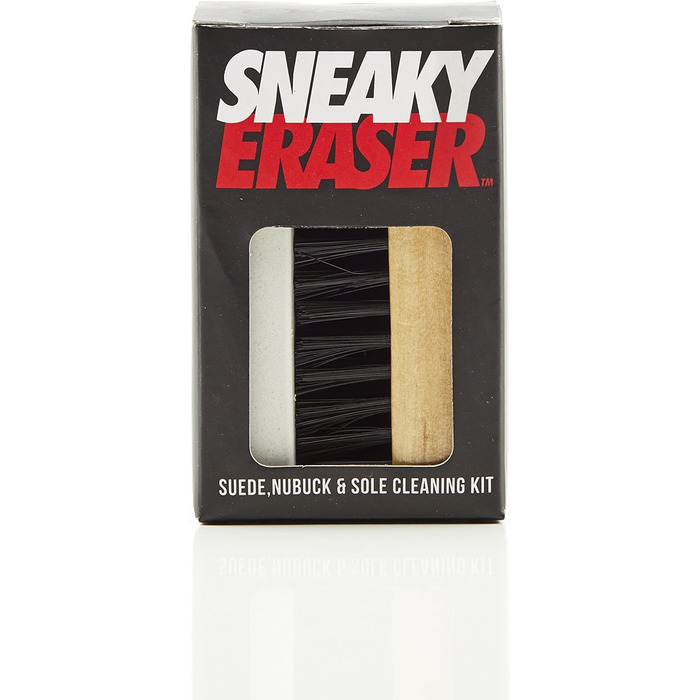 Комплект для догляду за взуттям Sneaky: набір для чищення, спрей для захисту спортивного та замшевого взуття