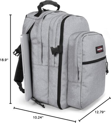 Рюкзак EASTPAK TUTOR 39 л, сірий, міський, для ноутбука