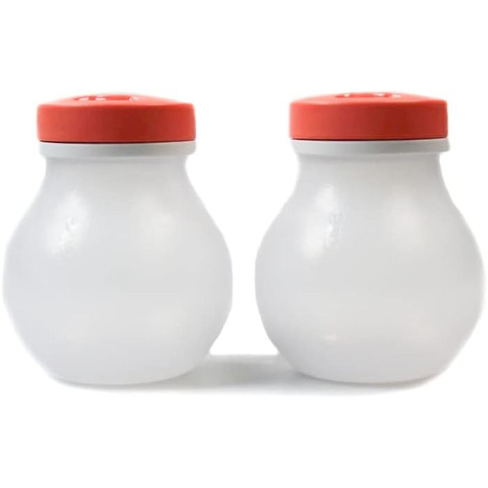 Набір Tupperware Allegra для солі та перцю, 200 мл, білий/лососевий, контейнер для спецій