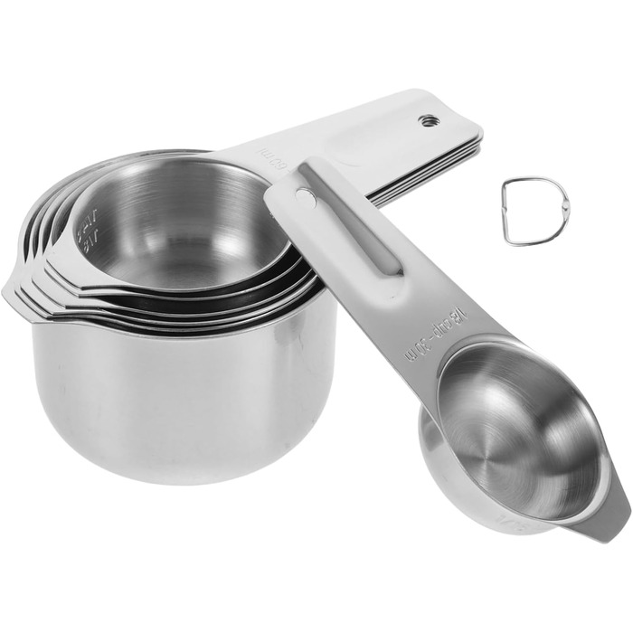 Набір мірних ложок і кухлів з нержавіючої сталі Amosfun (4 шт. и)