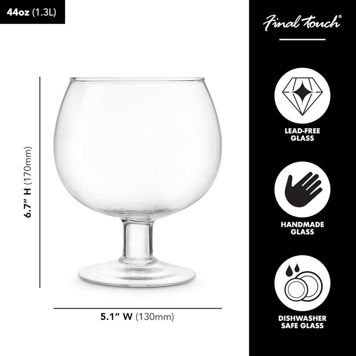 Коктейльний келих Fishbowl XL 1,3 л Гігантська кружка для вечірки