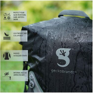 Geckobrands унісекс водонепроникний рюкзак 30 л