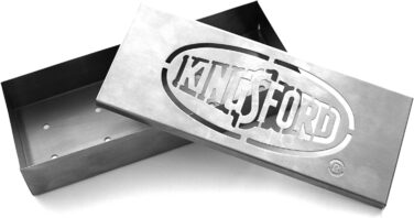 Коптильна коробка Kingsford з нержавіючої сталі для гриля, універсальна, міцна, аксесуар для барбекю, перетворює будь-який гриль на коптильню
