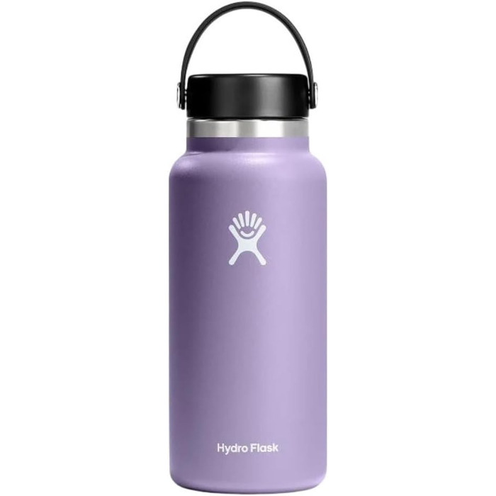 Термобутилка HYDRO FLASK 1180 мл із нержавіючої сталі, ізольована спортивна пляшка з герметичною кришкою Flex Cap, для води, для спорту, колір Moonshadow, можна мити в посудомийній машині