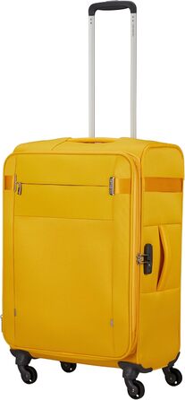 Валізи Samsonite Citybeat Spinner S та Spinner M EXP (жовті, 66 см, 67/73 л) – легкі дорожні валізи на колесах для подорожей
