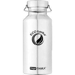 Еко-пляшка для води ECOtanka megaTANKA 2,0 л з нержавіючої сталі, герметична, BPA-free, для спорту, туризму, фітнесу