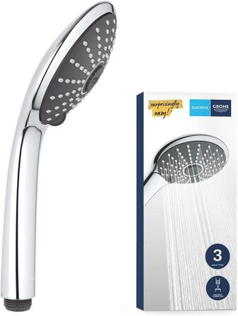 Ручний душ Grohe Vitalio Comfort 100 із 4 режимами струменя, хром