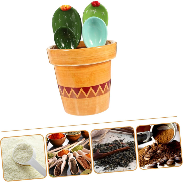 Набір мірних ложок PHENOFICE Cactus, кераміка, кольори в асортименті