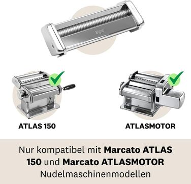 Насадка для нарізки спагеті Marcato Atlas 150, срібляста, Італія