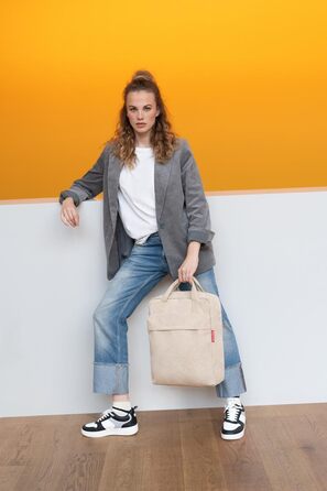 Рюкзак Reisenthel AllDay M для подорожей, міста та роботи, водостійкий, ручна поклажа, колір пісочний, Cordura