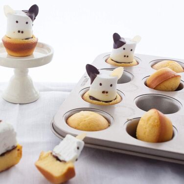 Форма для міні-мафінів CHEFMADE на 12 отворів, антипригарна, для випікання капкейків, шампань-золото