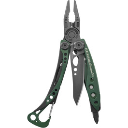 Мультитул Leatherman Skeletool CX 7-в-1 для кемпінгу та виживання, нержавіюча сталь, темно-зелений