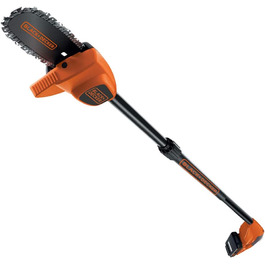 BLACK+DECKER телескопічна акумуляторна пила для обрізки гілок, 18В, висотна гілкорізка до 4 м, для важкодоступних гілок, швидке регулювання висоти, легке зберігання, модель GPC1820L20