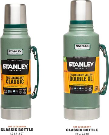 Термос Stanley Classic Legendary, нержавіюча сталь, 1 л, 24-32 год тримає тепло/холод, BPA Free, кришка-чашка, для напоїв, для подорожей