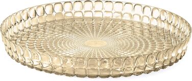 Guzzini Tiffany круглий піднос, пісочний, Ø35,6×4 см, пластик