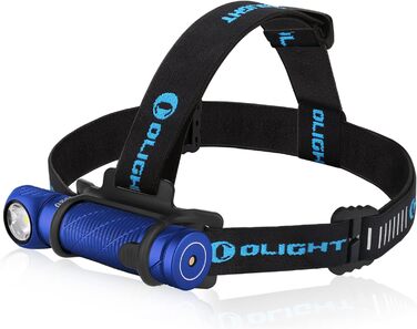 Лобовий ліхтар OLIGHT Perun 2 2500 люмен, USB-зарядка, 5 режимів, акумулятор, для бігу, риболовлі, кемпінгу, синій