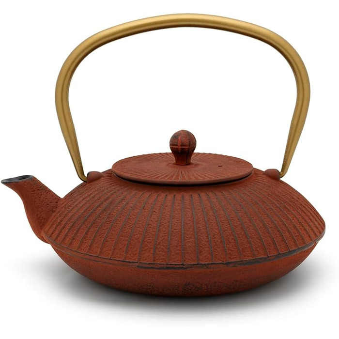 Чайник із чавуну Bredemeijer Asia 1.1 л з фільтром, червоний