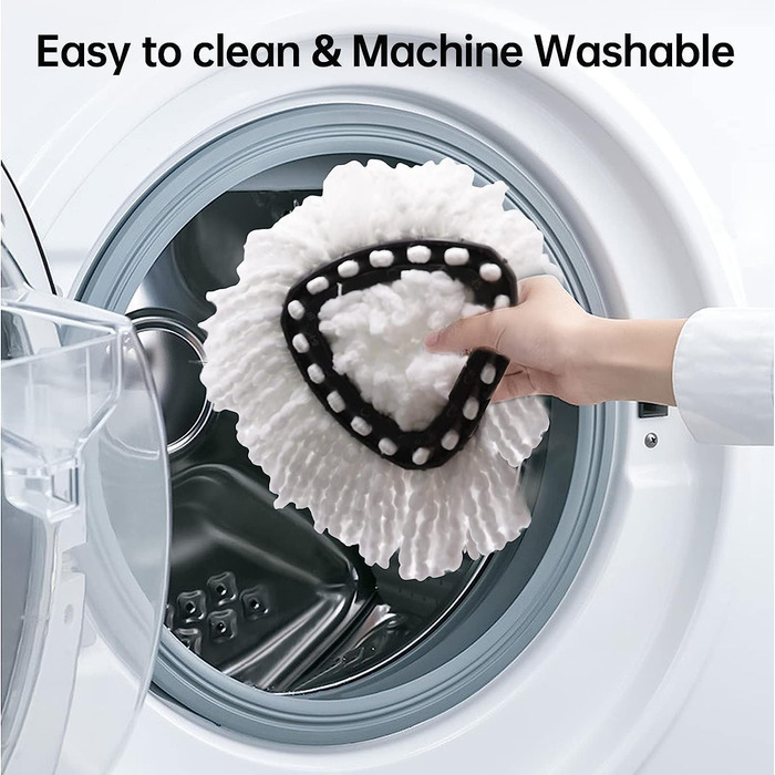 8 шт. запасних насадок для швабри O-Cedar EasyWring Spin Mop, мікрофібра, для глибокого очищення підлоги вдома та в офісі