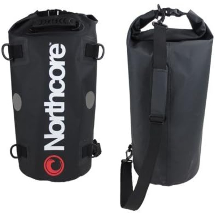 Водонепроникна сумка Northcore Black Dry Bag 10/20/30/40 л – для спорту, туризму та водних видів