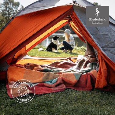 Плед biederlack Pure Cotton Karo, фланелевий, 150x200 см, 100% бавовна, кольорова клітинка, еко, виготовлено в Німеччині