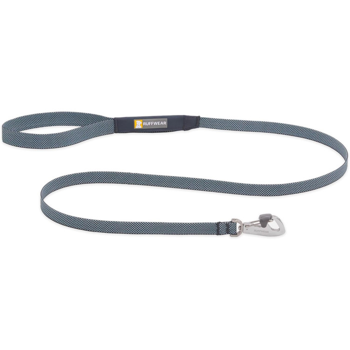 Повідок для собак RUFFWEAR Hi & Light з міцним Crux-Clip, компактний, з кишенею для зберігання, базальтовий сірий