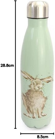 Пляшка для води Wrendale Designs із пластику з малюнком «Заєць і бджола»