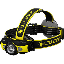 Налобний ліхтар Ledlenser iH11R 600 Лм з кріпленням на шолом і чохлом, акумуляторний, USB-зарядка, легкий, для роботи в рукавицях